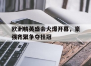 开云体育官方网站-欧洲精英盛会火爆开幕，豪强齐聚争夺桂冠的简单介绍